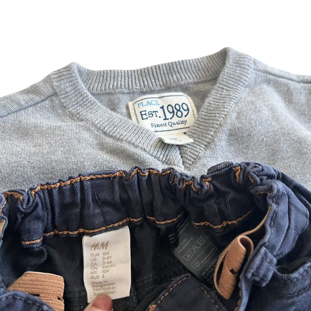 Boys Fall Winter Tops Bottoms Mix and Match Bundle size 3 - Picture 9 of 11